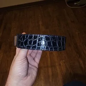 Double R | Accessories | Double R Brand Navy Gator Belt  display picture 2